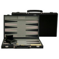 Black Leatherette Backgammon Set